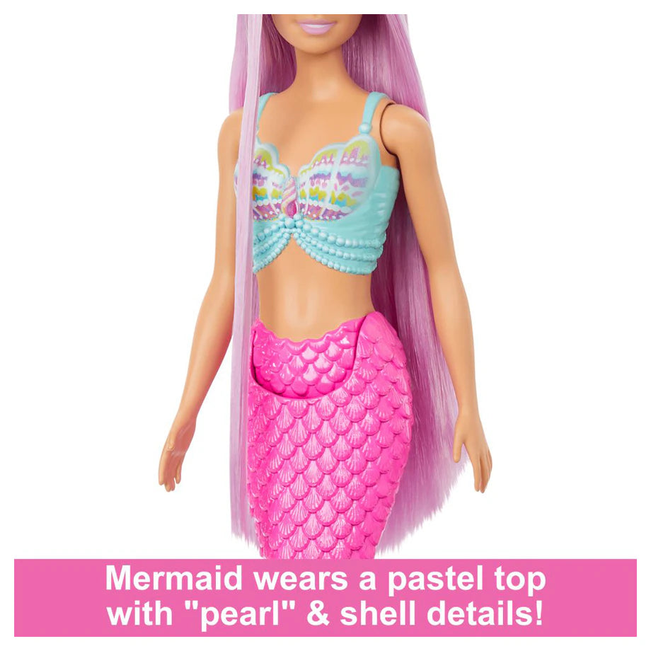 Barbie Long Fantasy Hair Mermaid Doll with Accessories