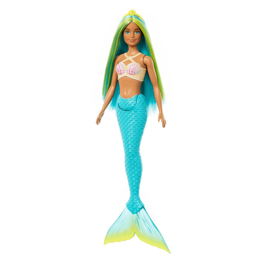 Barbie Colorful Hair Mermaid Doll with Headband Accessory