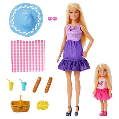 Barbie Malibu & Chelsea Club Family & Friends Sister Picnic Playset
