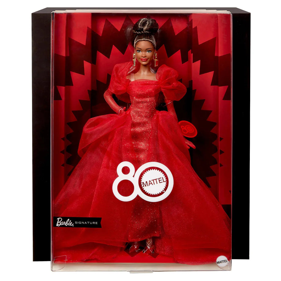 Barbie Signature Mattel 80th Anniversary Brunette Doll