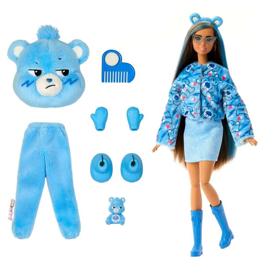 Barbie Care Bears Series Cutie Reveal  Doll - Grumpy Bear (30 cm)