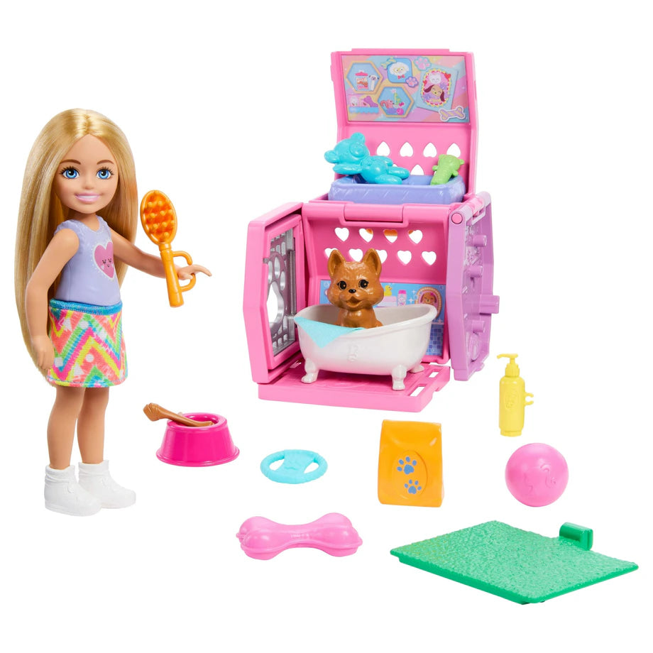 Barbie Friends & Family Club Chelsea- Chelsea Puppy Carrier Playset