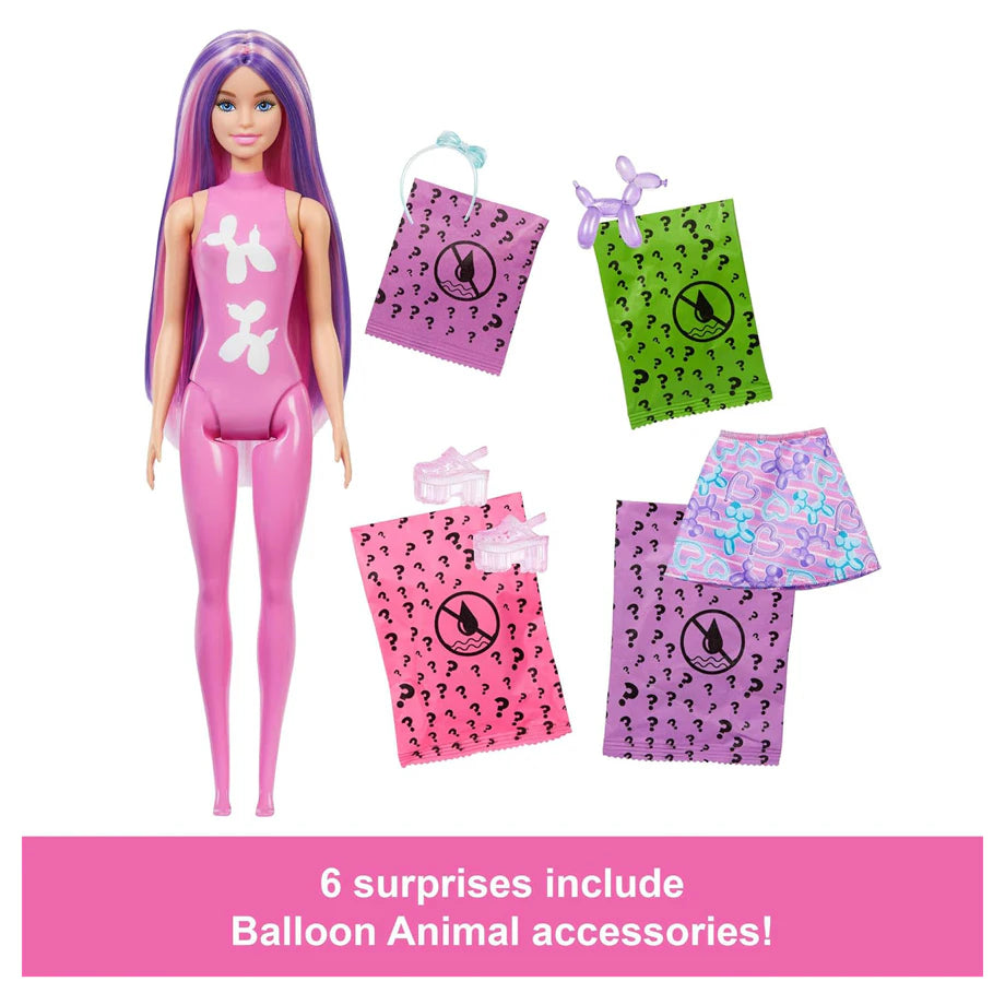 Barbie Color Reveal Balloon Animal Series Doll Playset (Assorted)
