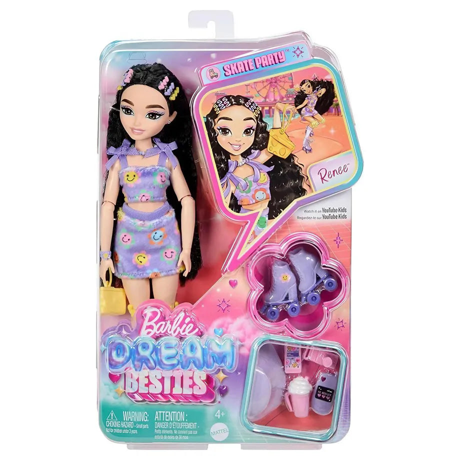 Barbie Dream Besties Renee Roller Skating Party Doll