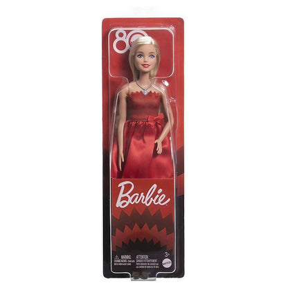 Barbie Mattel 80th Anniversary Ruby-Red Blonde Fashion Doll