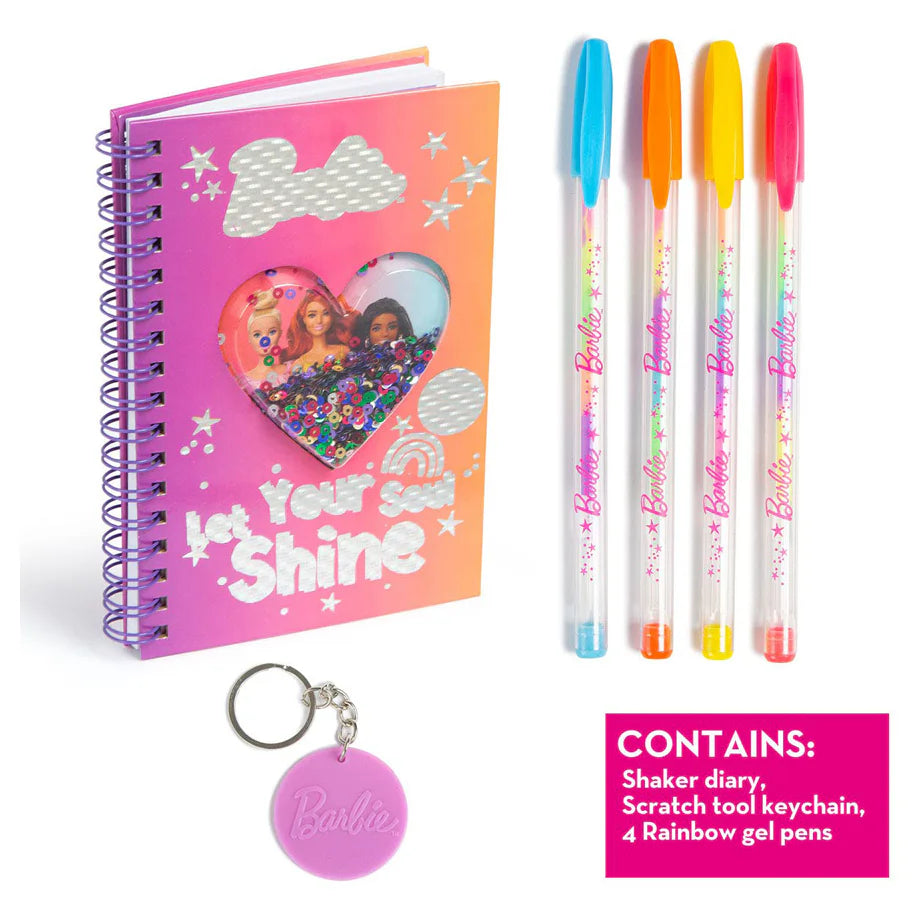 Mattel Barbie Shaker Diary Stationery Kit