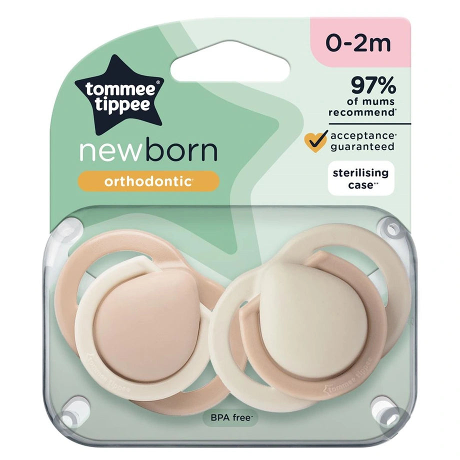 Tommee Tippee Newborn Soother 0–2 Months (2 Pack)