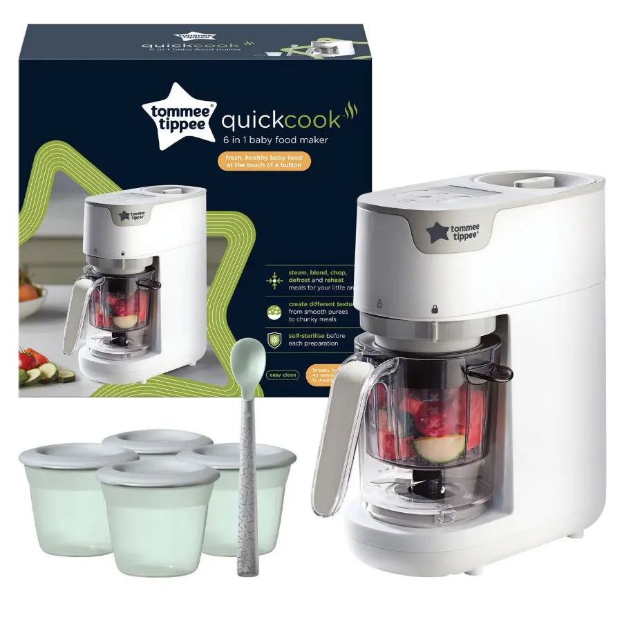 Tommee Tippee Quick Cook 6-in-1 Baby Food Maker (White) Tommee Tippee Quick Cook 6-in-1 Baby Food Maker (White)