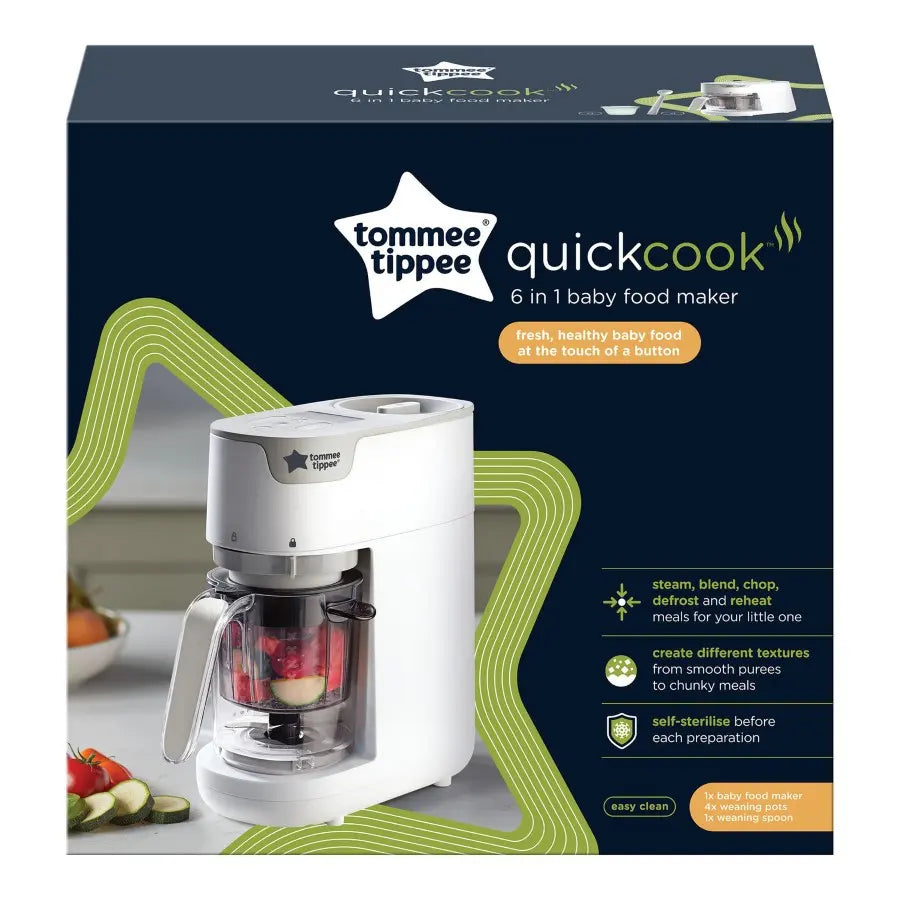 Tommee Tippee Quick Cook 6-in-1 Baby Food Maker (White) Tommee Tippee Quick Cook 6-in-1 Baby Food Maker (White)