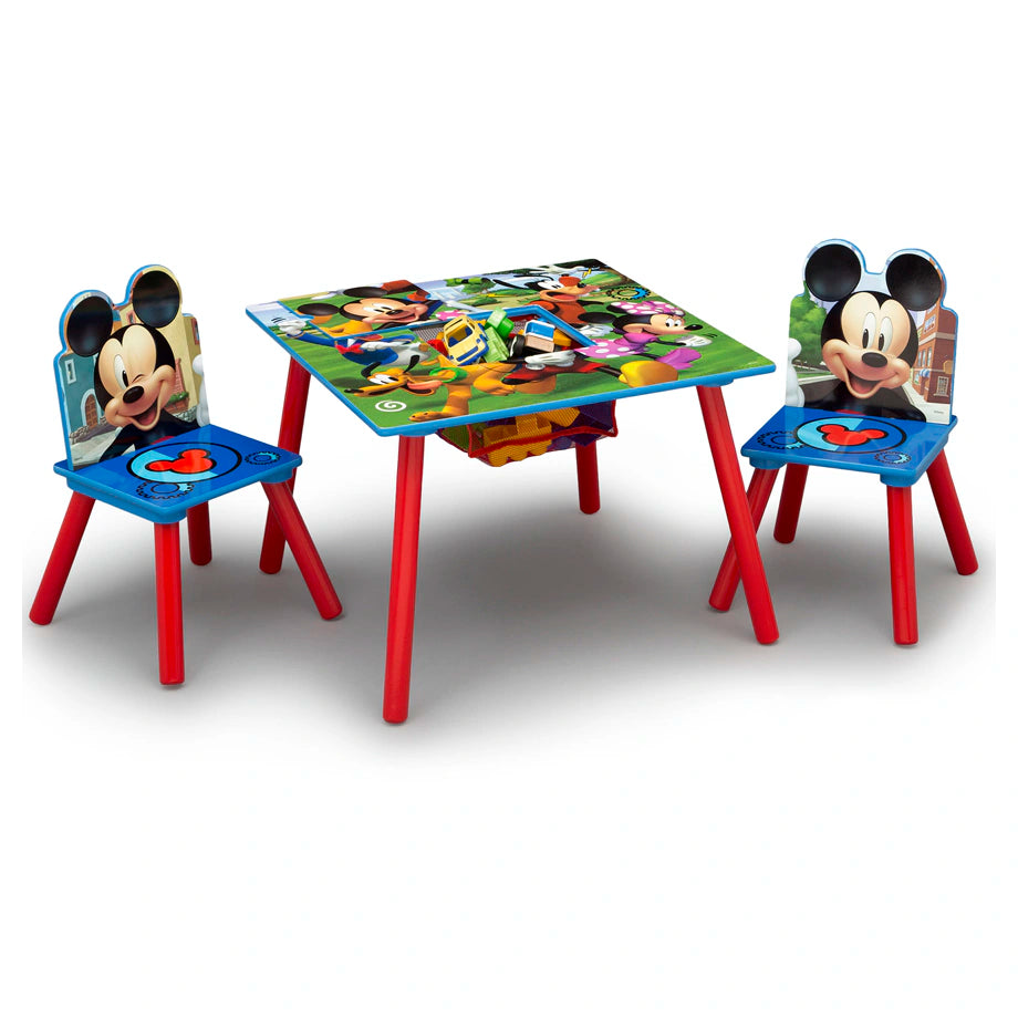 Delta Children Mickey Mouse Kid Table & Chair Set with Storage Delta Children Mickey Mouse Kid Table & Chair Set with Storage