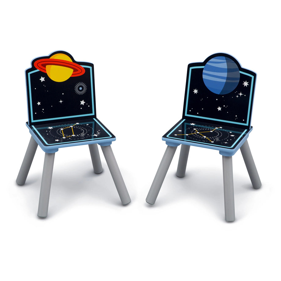 Delta Children Space Adventures Kids Wood Table and Chair Set with Storage Delta Children Space Adventures Kids Wood Table and Chair Set with Storage