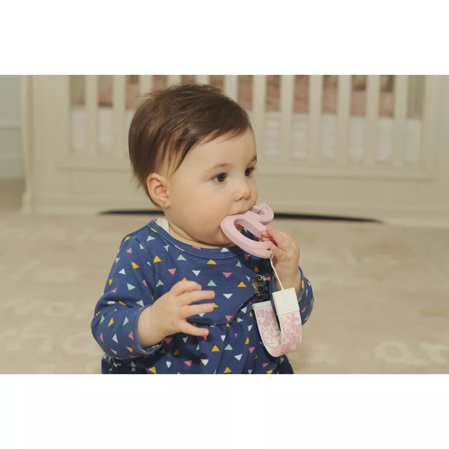 Malarkey Kids Teether Tether + Teether Feather Swan