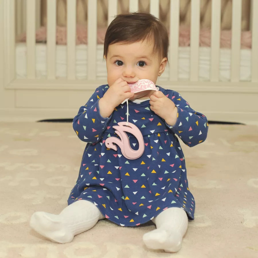 عضاضة مالاركي للأطفال + عضاضة على شكل ريشة بجعة عضاضة مالاركي للأطفال + عضاضة على شكل ريشة بجعة