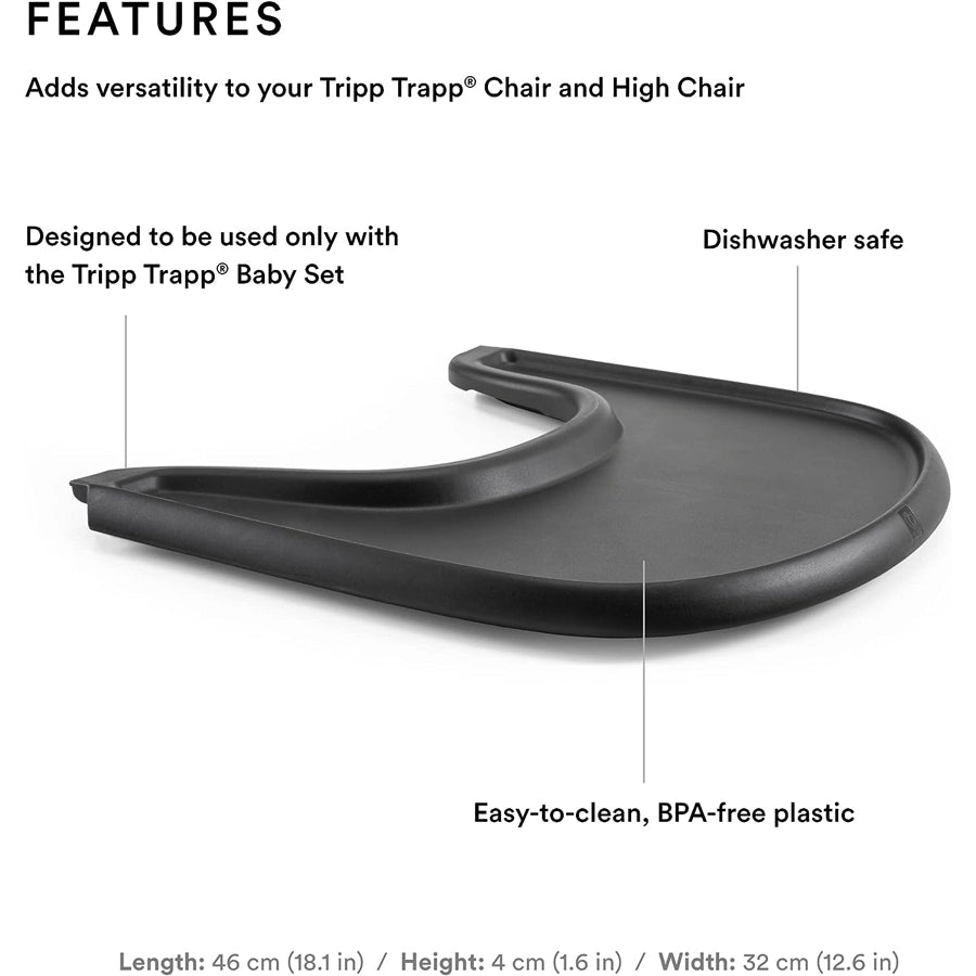 صينية Stokke Tripp Trapp (أسود) صينية Stokke Tripp Trapp (أسود)