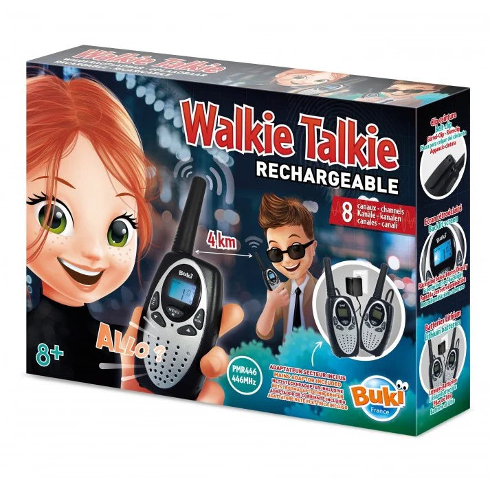 Buki France Walkie Talkie Rechargeable 4Km Range