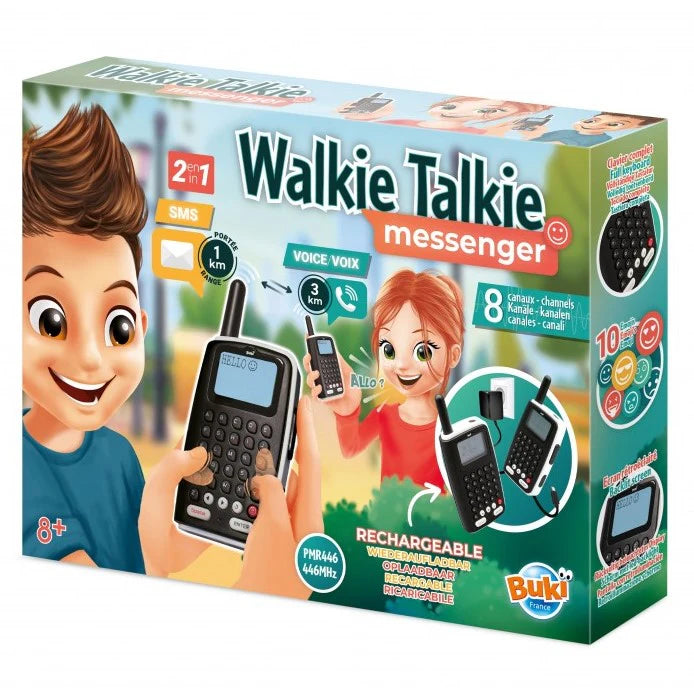 Buki France Walkie Talkie Messenger 8 Channels With 3Km Range
