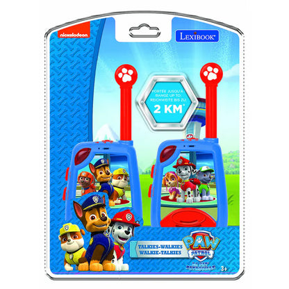 Lexibook Paw Patrol Digital Walkie Talkie 2km W/Morse Light