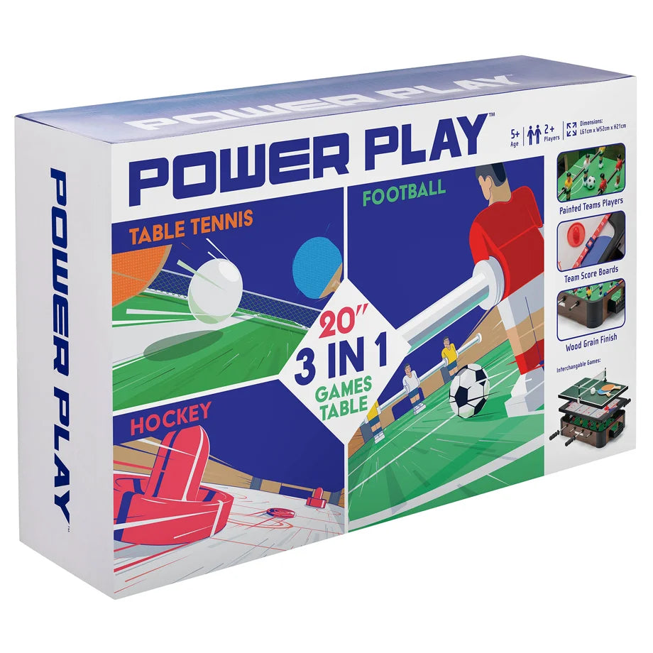 Powerplay 3-in-1 Games Table (20")