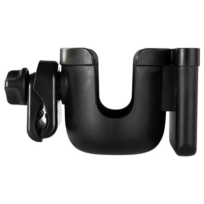 Teknum 2-in-1 Universal Stroller Cup & Phone Holder (Black)