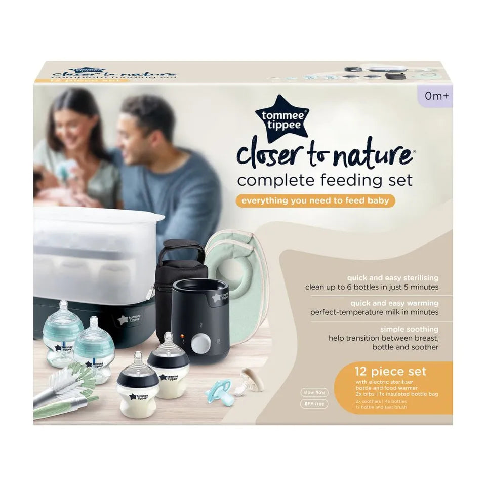 Tommee Tippee Closer to Nature Complete Feeding Kit- Black