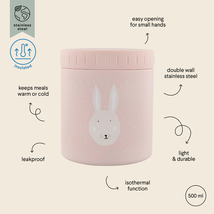 Trixie Insulated Food Jar Mrs.Rabbit 500ml