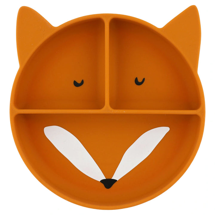 Trixie Silicone Divided Plate with Suction - Mr.Fox