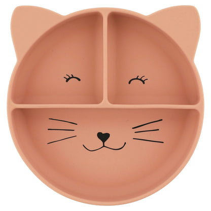 Trixie Silicone Divided Plate with Suction Mrs.Cat