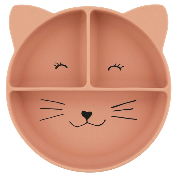 Trixie Silicone Divided Plate with Suction Mrs.Cat