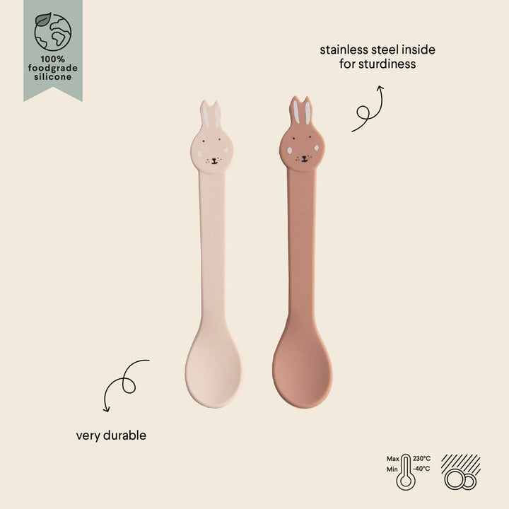 Trixie Silicone Spoon Pack of 2 Mrs. Rabbit