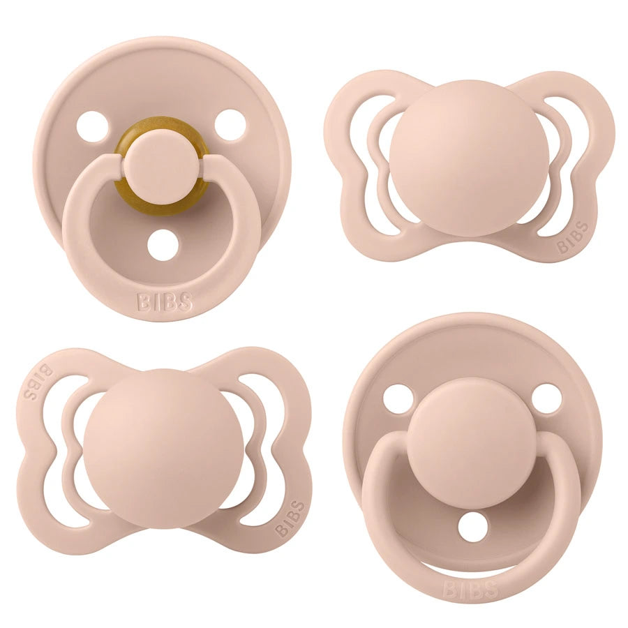 Bibs - Try-It Collection Pacifier Box S1 - Pack of 4 (Ivory)