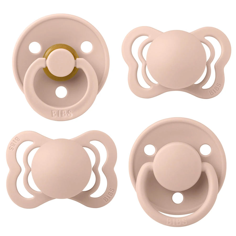 Bibs Try-It Collection Pacifier Box S1 - Pack of 4 (Blush)