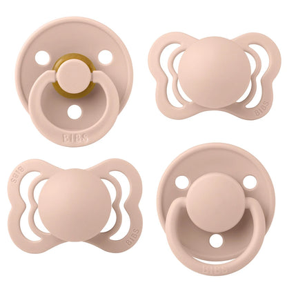 Bibs Try-It Collection Pacifier Box S1 - Pack of 4 (Blush)