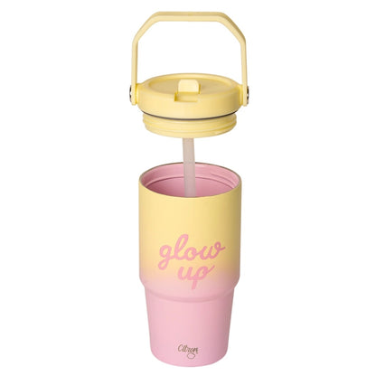 Citron 600ml Insulated Tumbler (Pink Yellow Glowup)