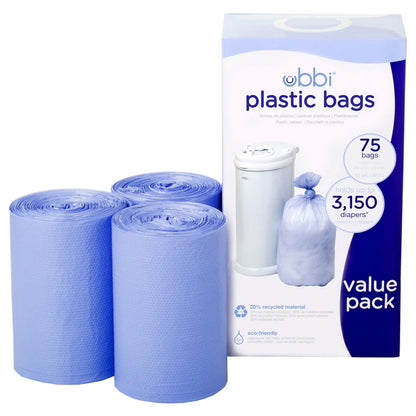 Ubbi Plastic Bags Pack of 25 (Periwinkle)