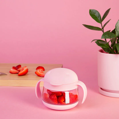 Ubbi Tweat Snack Container (Blush Pink)