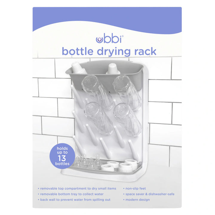 Ubbi Vertical Bottle Drying Rack (Grey)