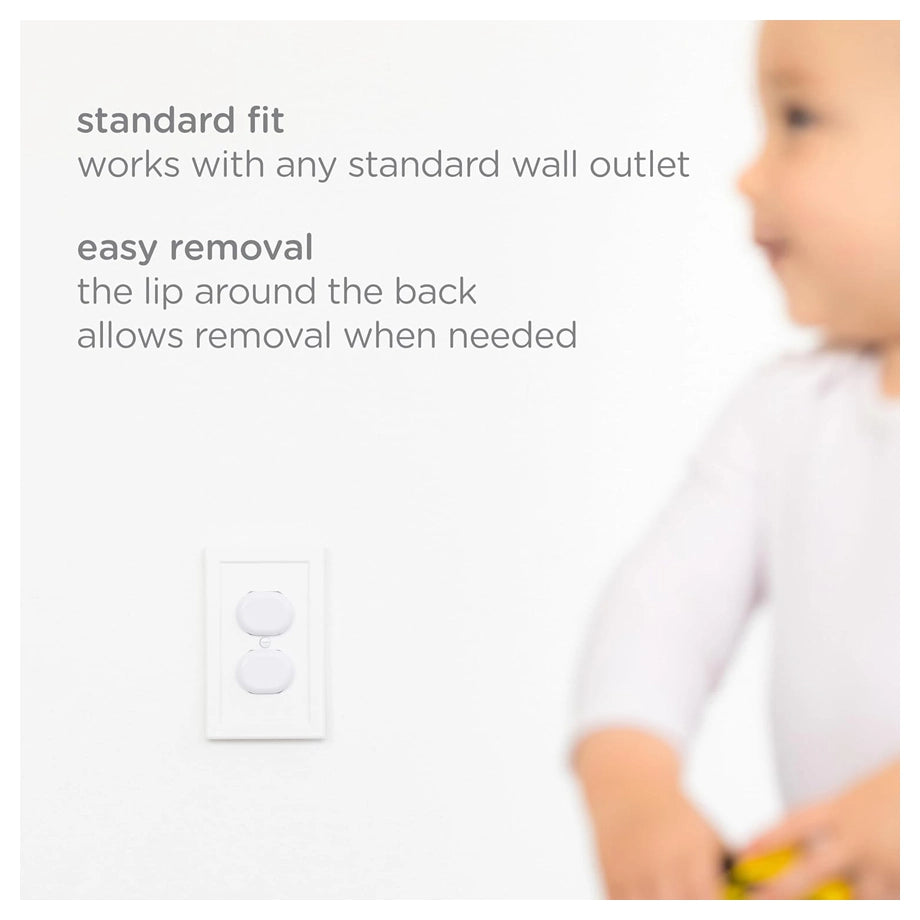 Ubbi Outlet Covers Set 24-Piece (White)