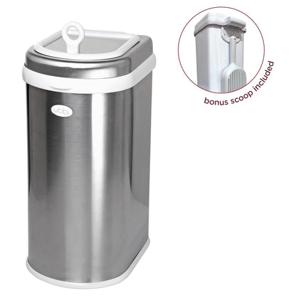 Ubbi Pet Waste Pail (Chrome)