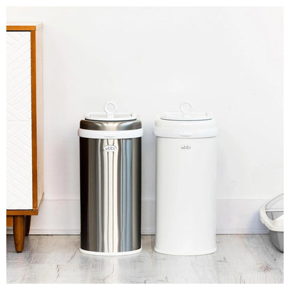 Ubbi Pet Waste Pail (Chrome)