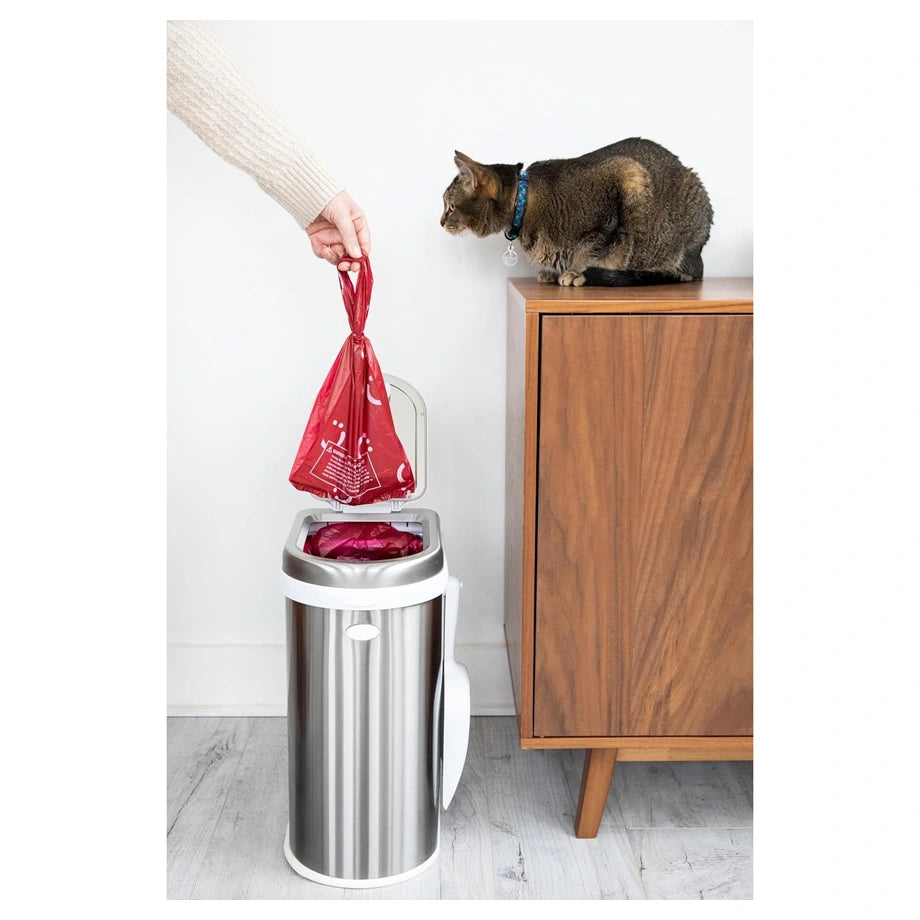 Ubbi Pet Waste Pail (Chrome)