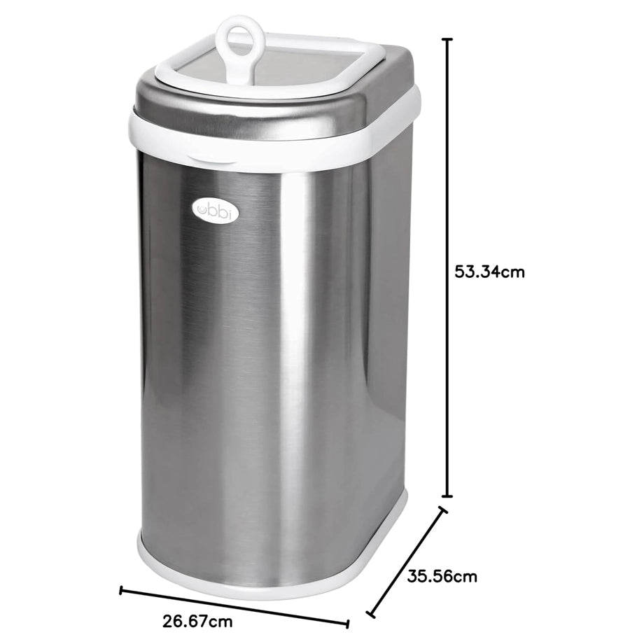 Ubbi Pet Waste Pail (Chrome)