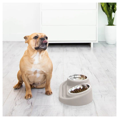 Ubbi Pet Feeding Bowl (Taupe)