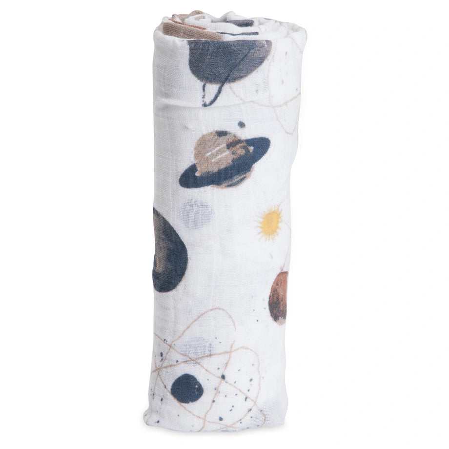 Little Unicorn Cotton Muslin Swaddle Single (Planetary)