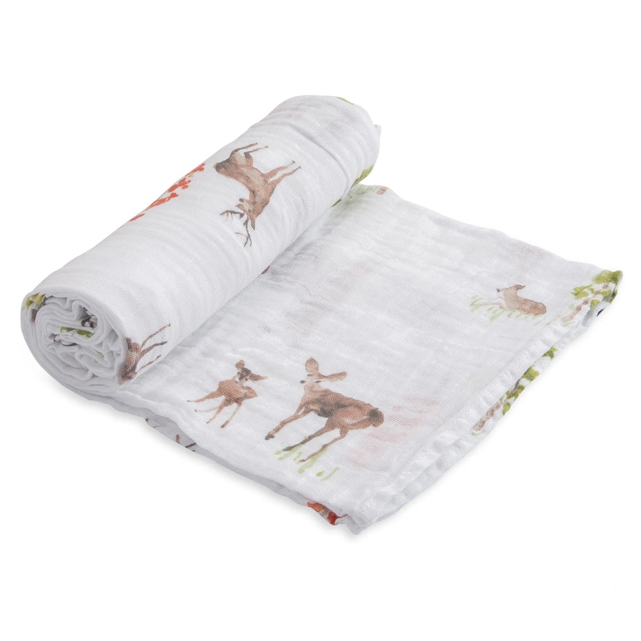 Little Unicorn Cotton Muslin Swaddle Single (Oh Deer)