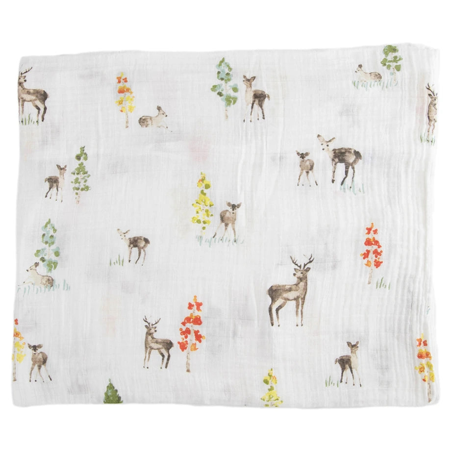 Little Unicorn Cotton Muslin Swaddle Single (Oh Deer)