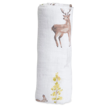 Little Unicorn Cotton Muslin Swaddle Single (Oh Deer)