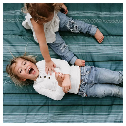 Little Unicorn Outdoor Blanket 5x5 ft (Shoreline Stripe)