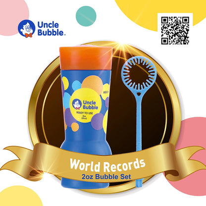 Uncle Bubble Fun Guinness World Record Bubble Set 2oz