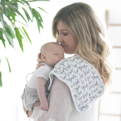 Bebe Au Lait Just Be + Leaves Muslin Burp Cloths