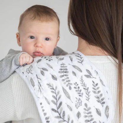 Bebe Au Lait Just Be + Leaves Muslin Burp Cloths